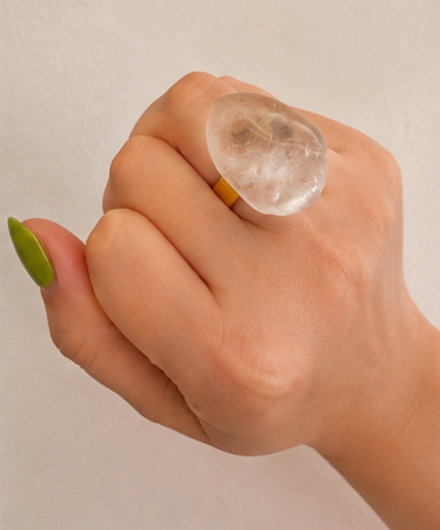 Anillo Cuarzo Transparente