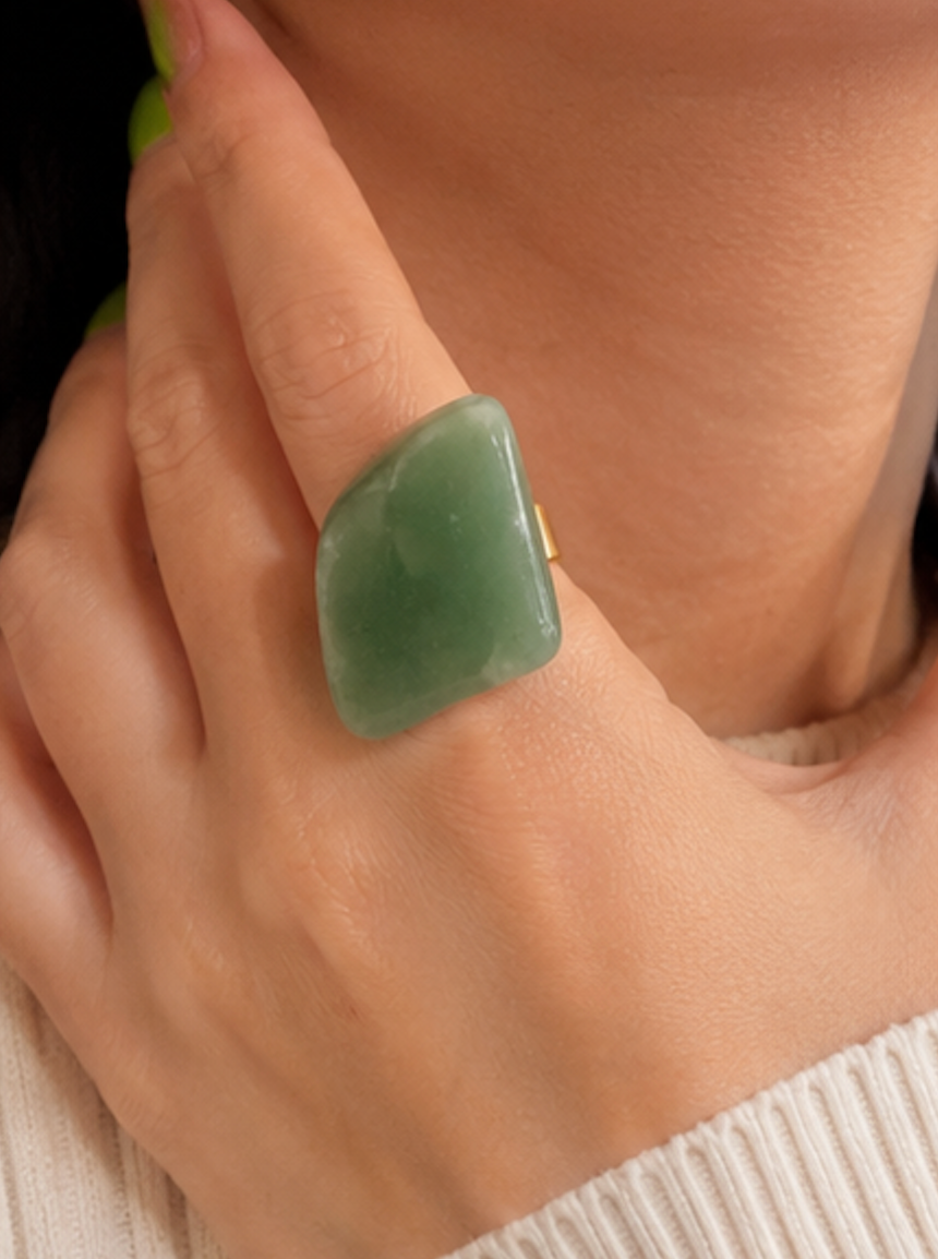 Anillo Aventurina Verde