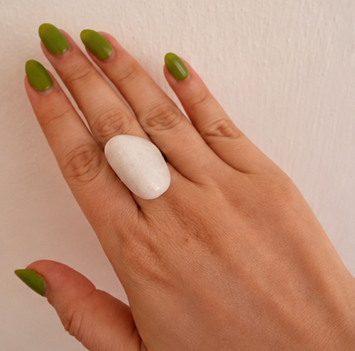 Anillo Jade Blanco