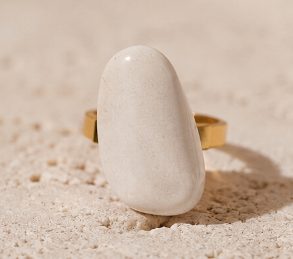 Anillo Jade Blanco
