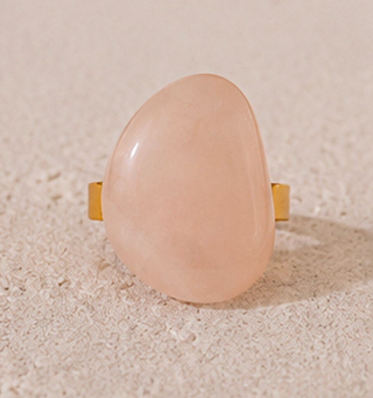 Anillo Cuarzo Rosa