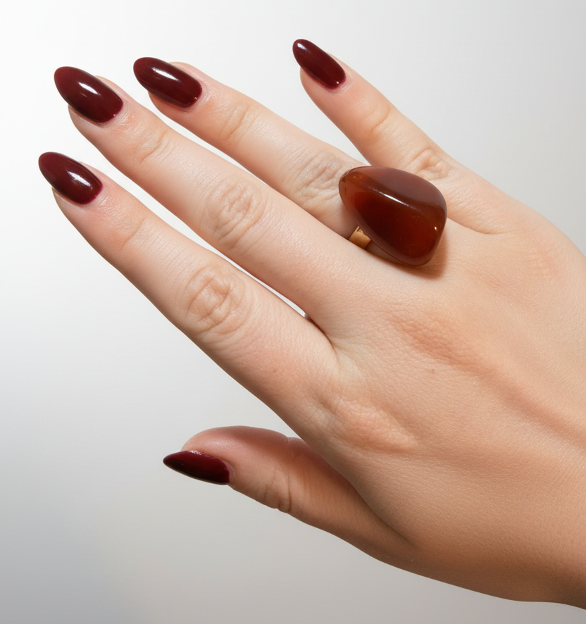 Anillo Cornalina