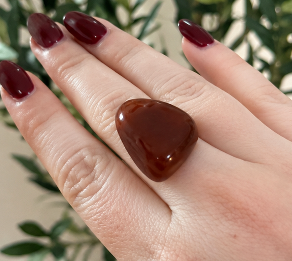 Anillo Cornalina