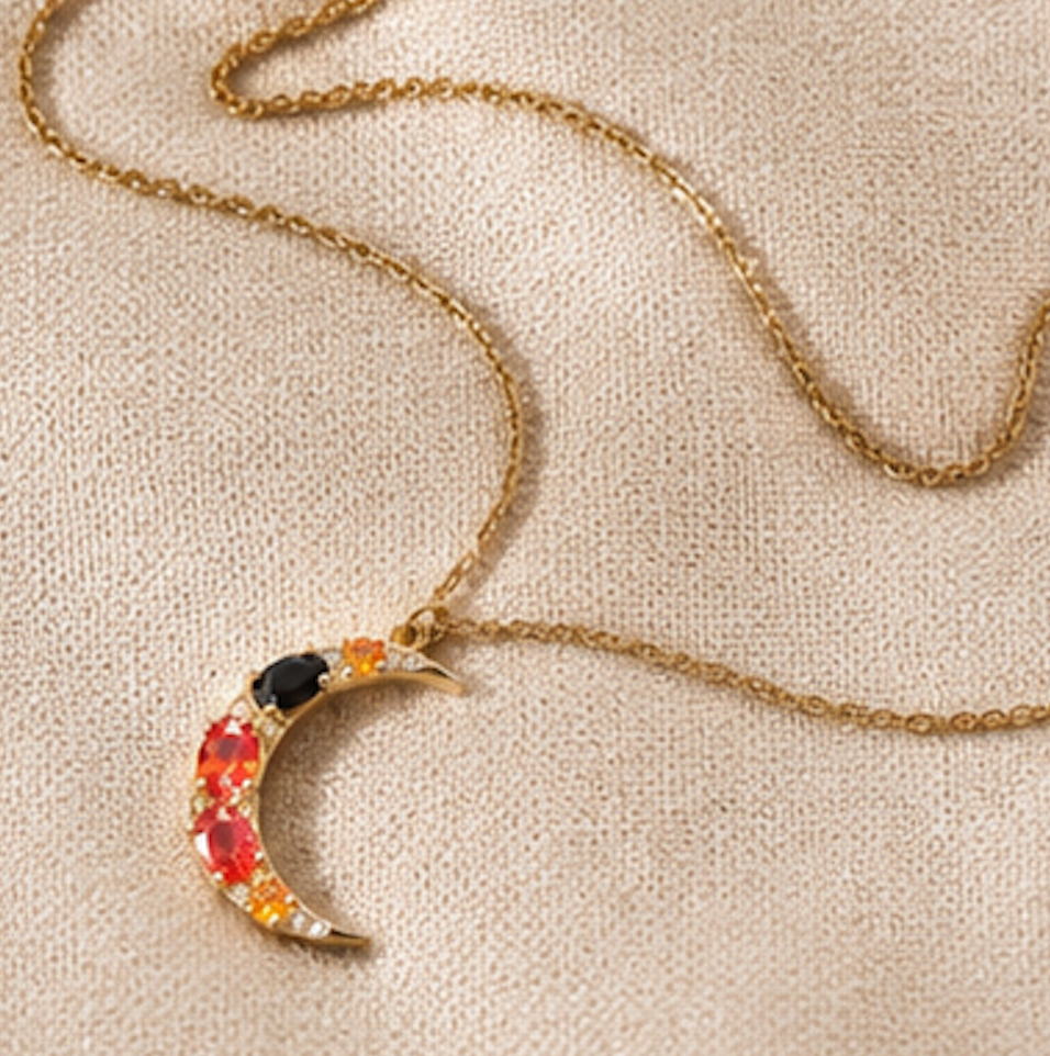 Collar Luna Roja