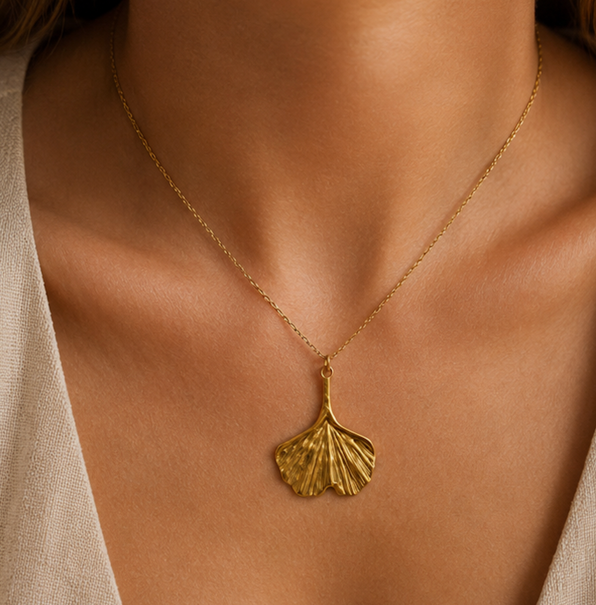 Collar Dije Hoja