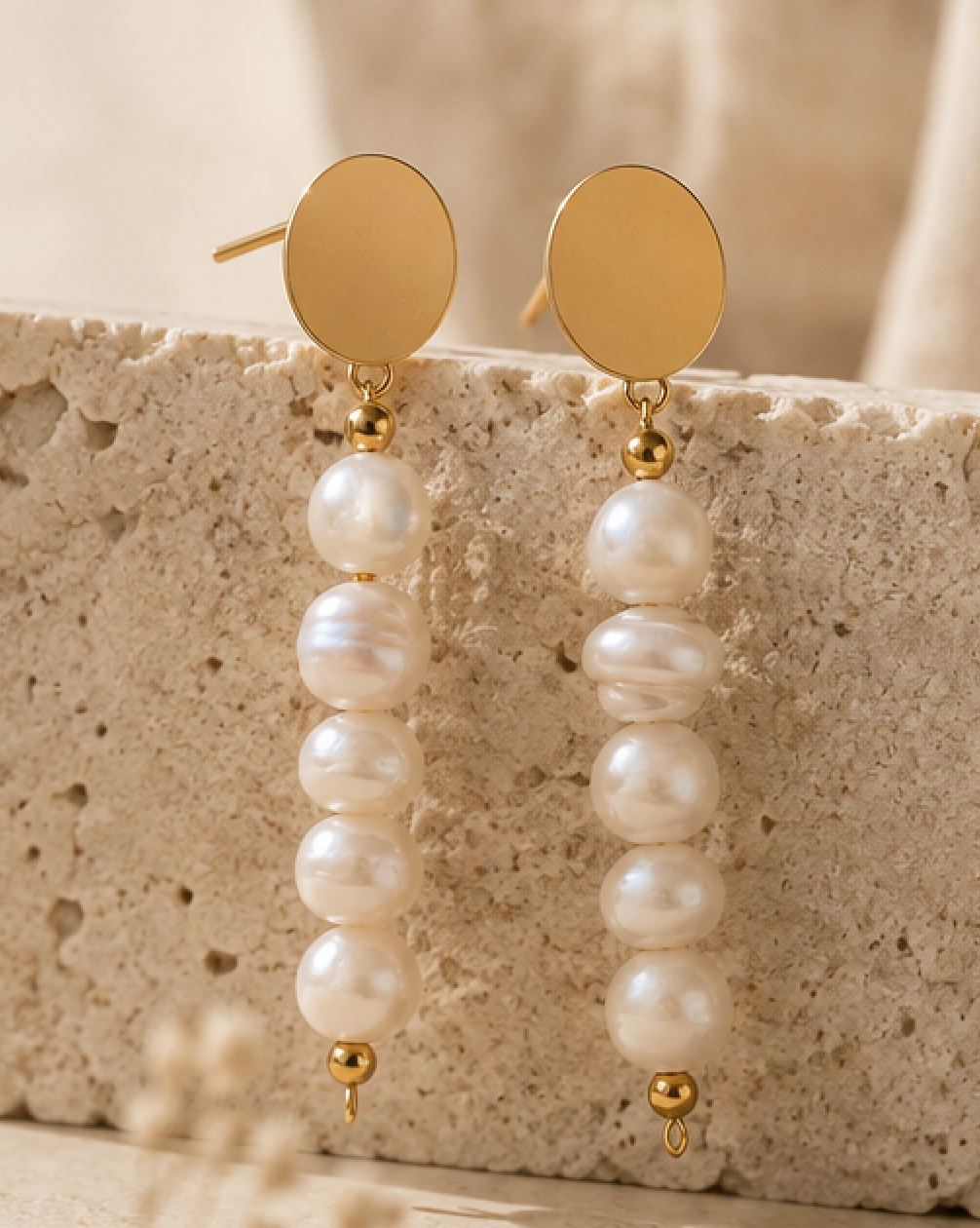 Aretes Perlas