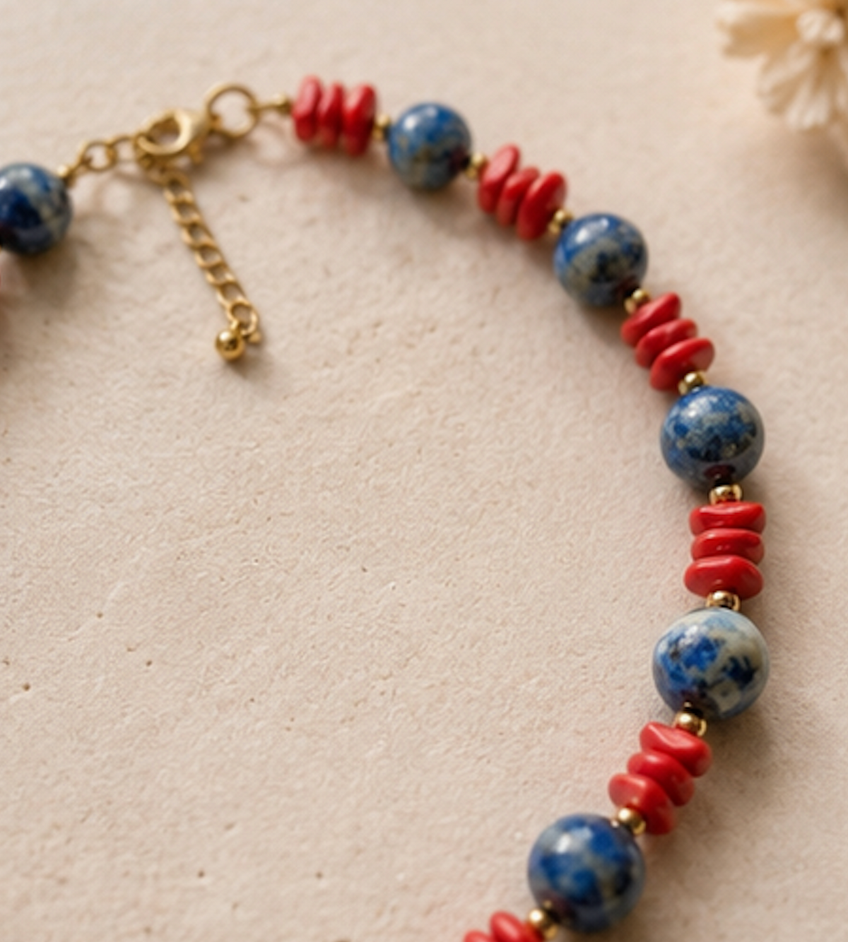 Collar Lapislazuli & Coral